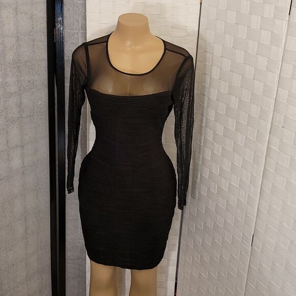 DANNO RICCO NEW YORK ILLUSION BODYCON DRESS - Picture 5 of 13